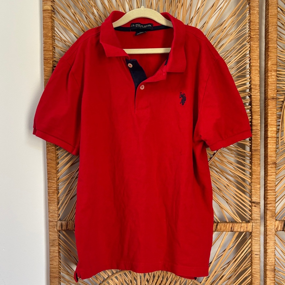 Kids Red Polo Shirt